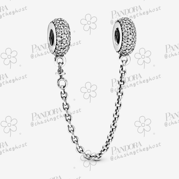 Pandora Jewelry - Pandora Sparkling Pavé Safety Chain Charm